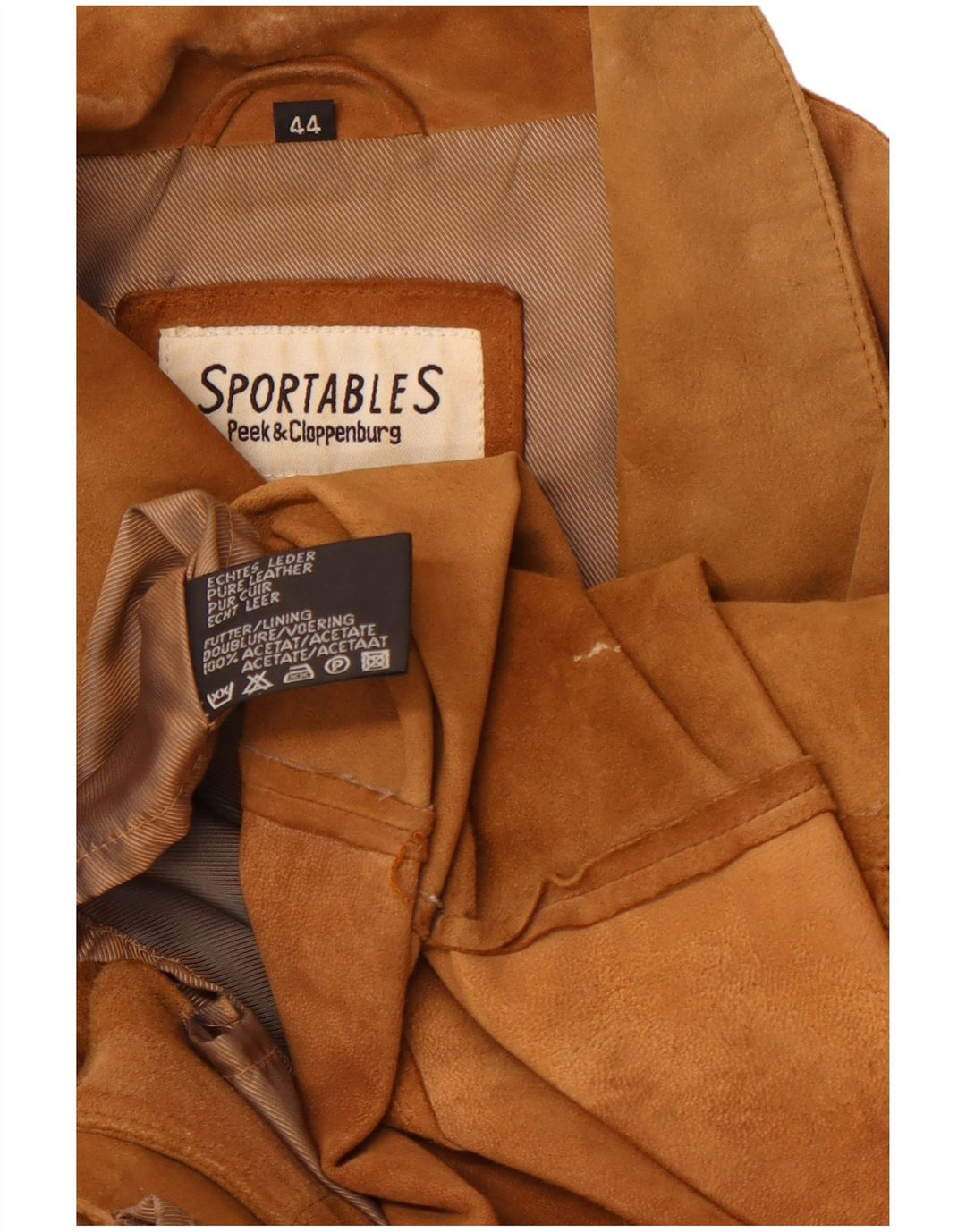 Damska kurtka zamszowa SPORTABLES IT 44 Średni brąz, patchworkowa skóra