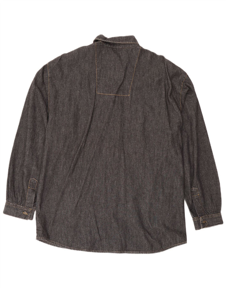 Męska koszula dżinsowa BUSTER IT 48/50, średnia czerń