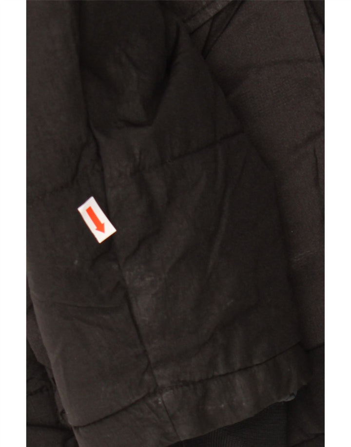 Męska ocieplana kurtka z kapturem JACK & JONES UK 40, duża, czarna, nylonowa
