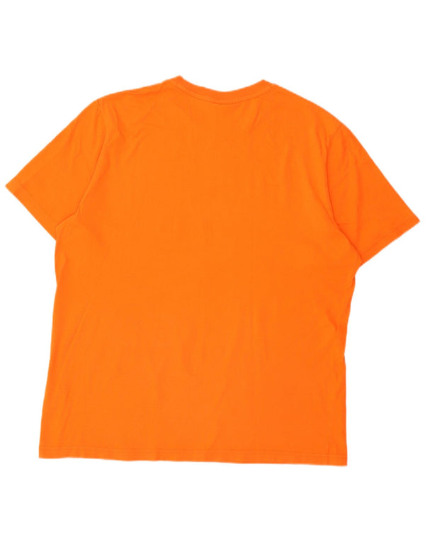 Męska koszulka z grafiką Nike KNVB Top UK 46/48 XL Pomarańczowa bawełna