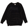 Damski sweter oversize z grafiką PUMA UK 12, średni czarny, bawełniany