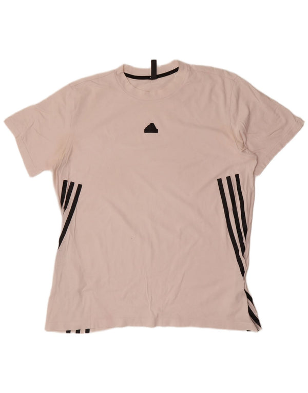 Adidas Męski T-shirt Top Duży Biały