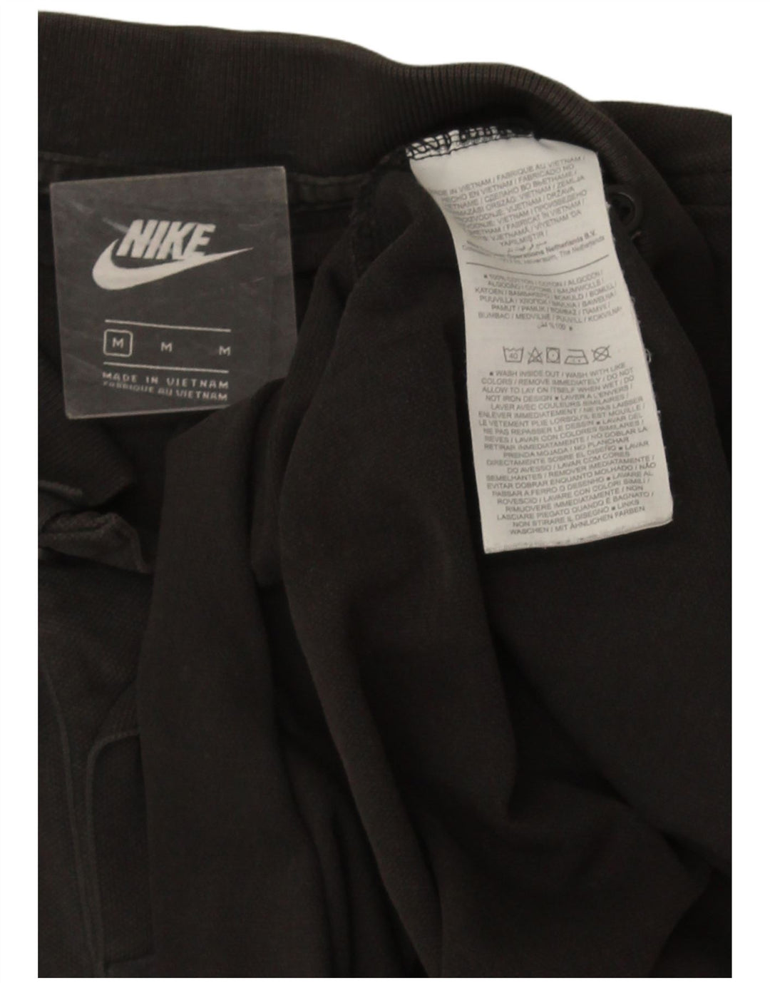 Męska koszulka polo Nike, średnioszara, bawełniana