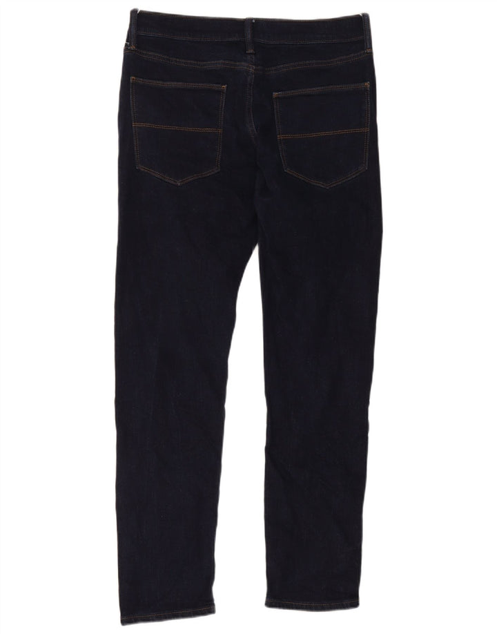 Marks & Spencer Męskie jeansy slim W30 L31 Granatowe, bawełniane