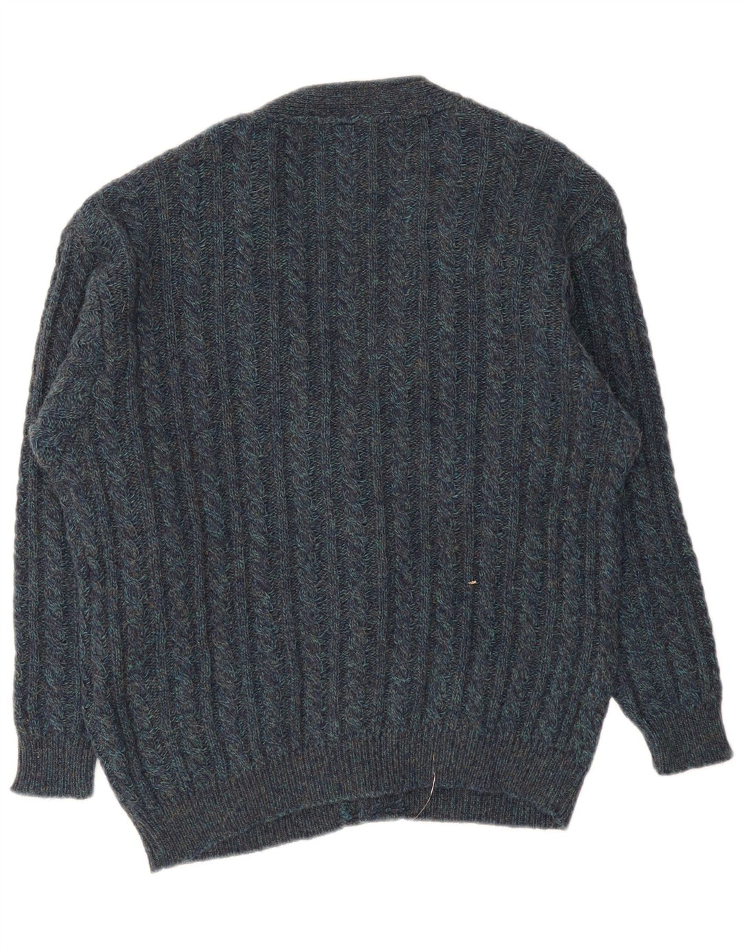 Vintage męski sweter rozpinany, duży, granatowy
