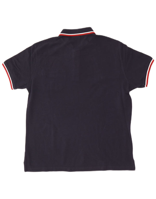 Męska koszulka polo Conte of Florence 2XL, granatowa, bawełniana