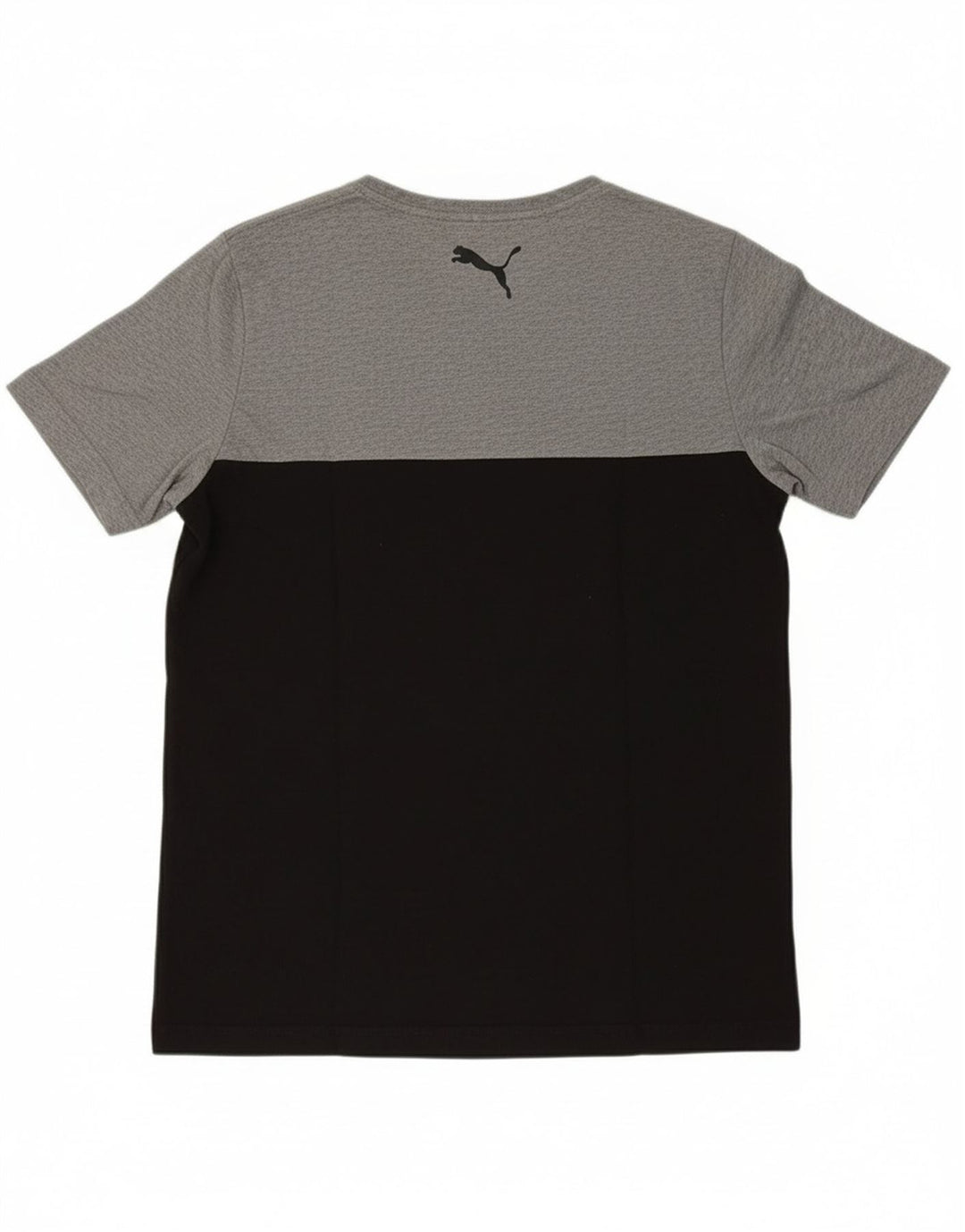 PUMA Mens Graphic T-Shirt Top Medium Black Colourblock