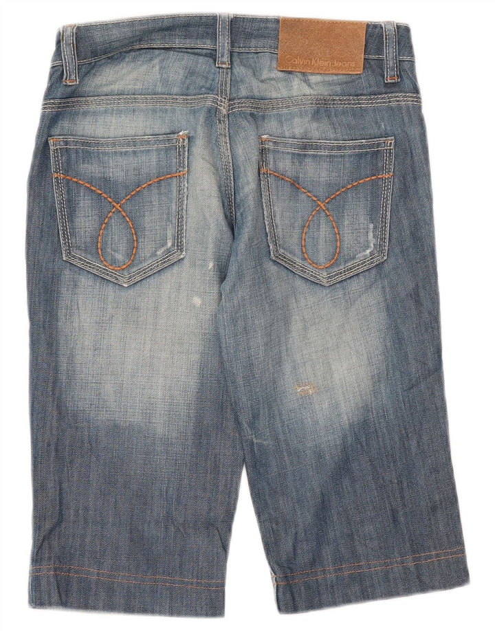 Damskie spodenki jeansowe Calvin Klein Bermudy W26 Małe, niebieskie, bawełniane