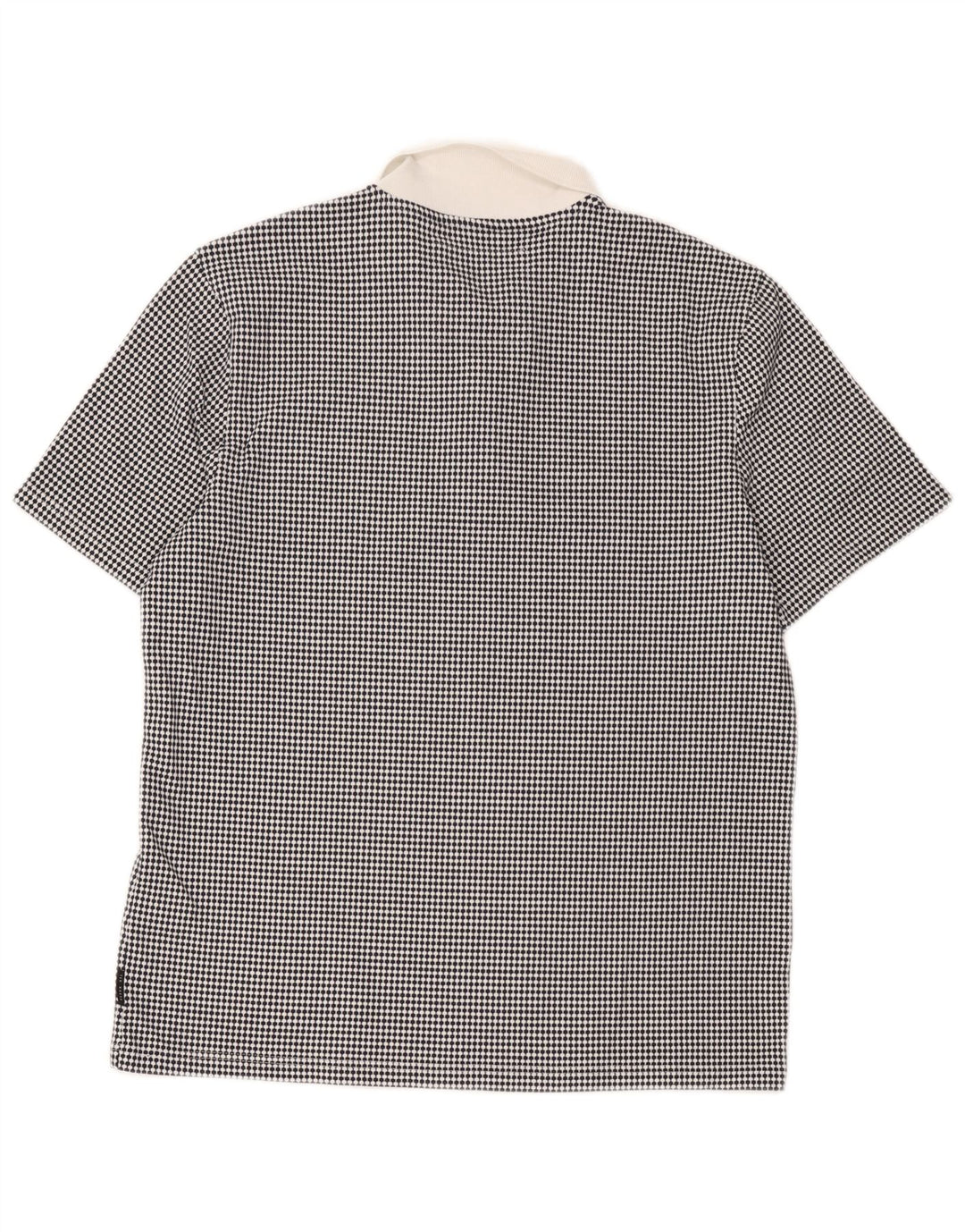 Męska koszulka polo do rugby Ted Baker, rozmiar 4, duża, czarna, z geometrycznym poliestrem
