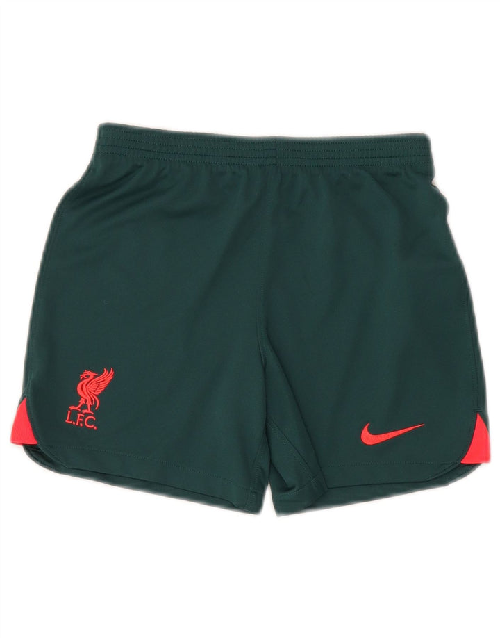 Chłopięce spodenki sportowe Nike Liverpool 7-8 lat XL, zielone, poliestrowe