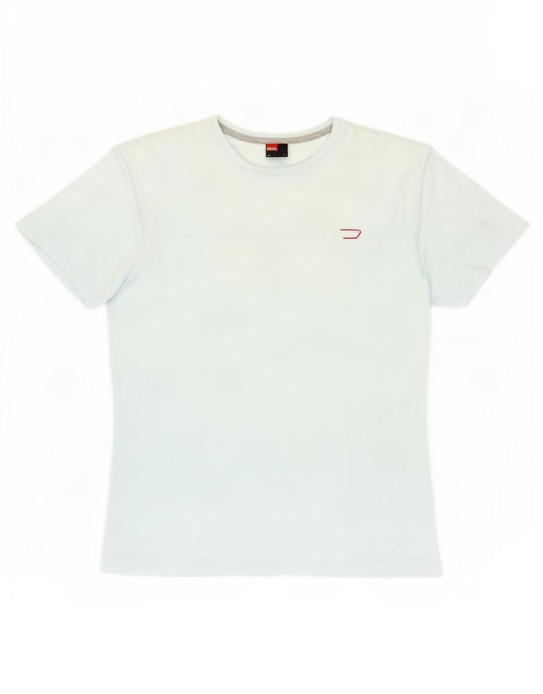 T-shirt męski Diesel, bawełniany, średni niebieski