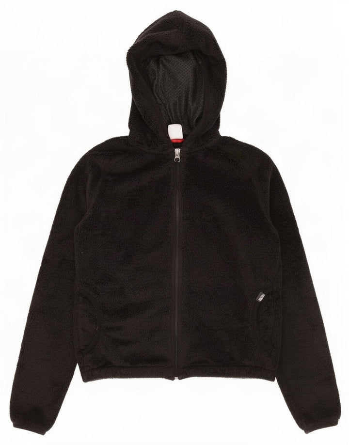 Damska kurtka polarowa z kapturem The North Face UK 10, mała, czarna, z poliestru