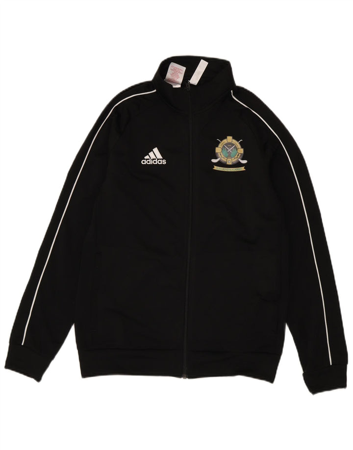 Chłopięca bluza dresowa Adidas z grafiką, 13-14 lat, czarny poliester