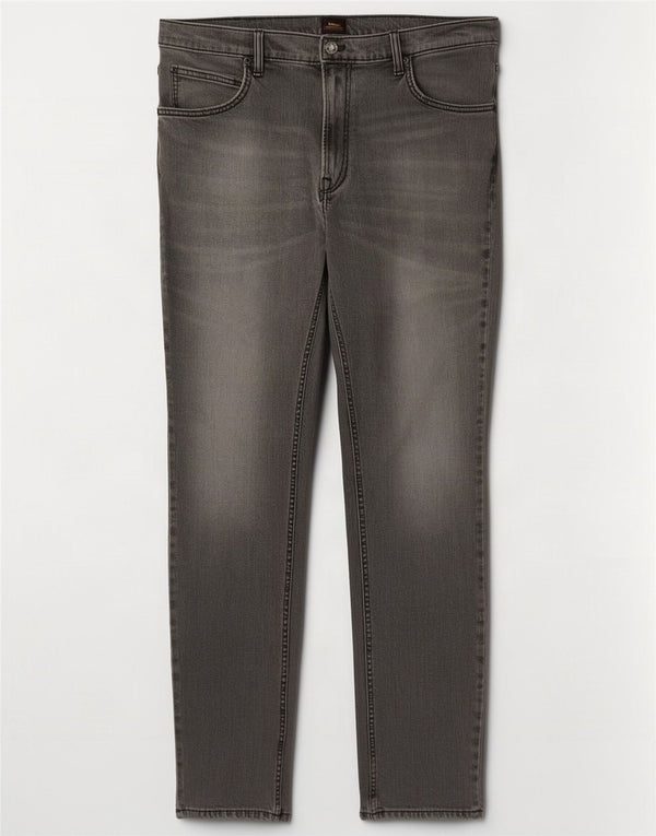 Męskie jeansy Lee Rider Slim Straight W36 L32 Szara bawełna