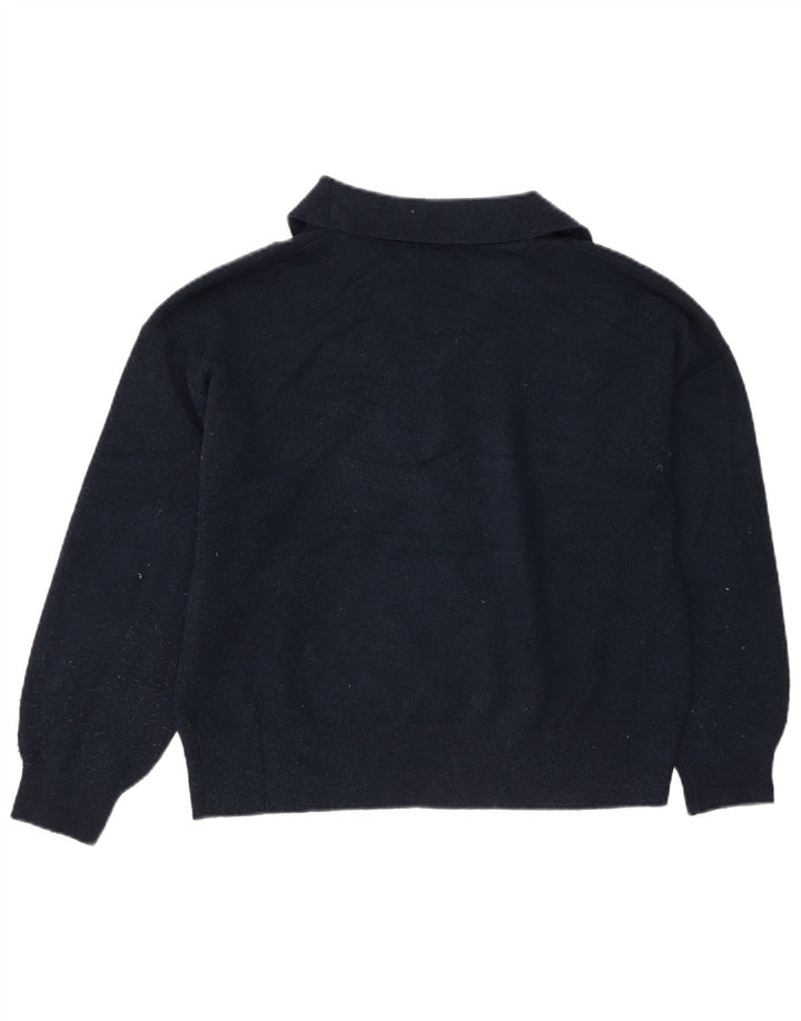 Damski sweter polo Marks & Spencer UK 14, średni granatowy