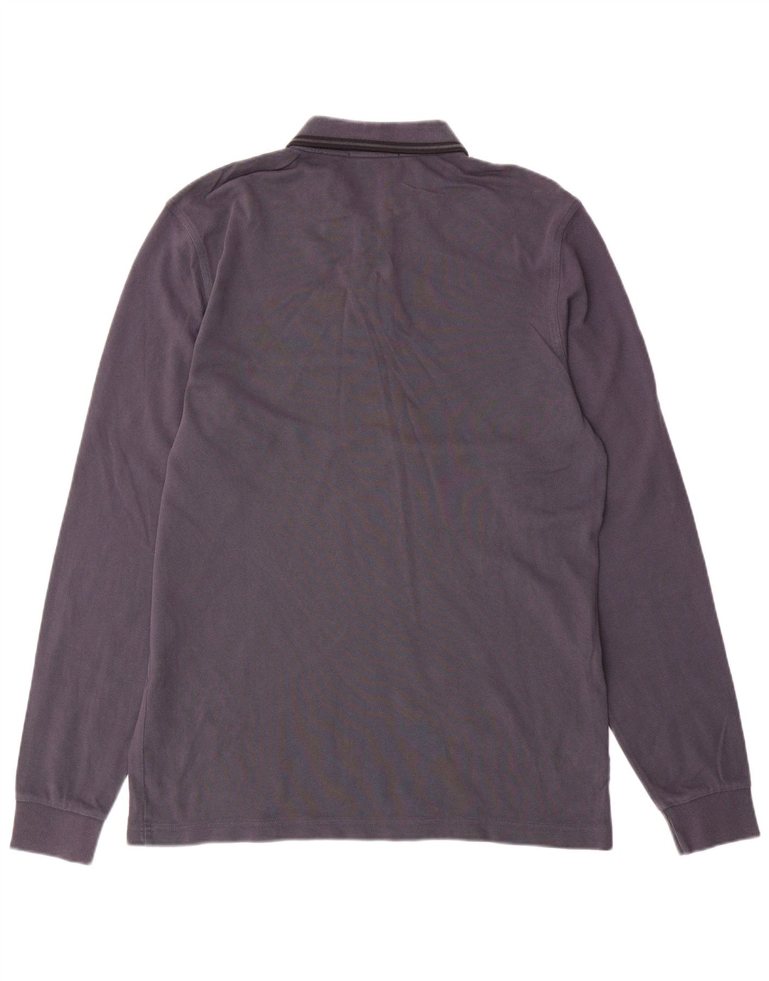 Męska koszulka polo z długim rękawem Fred Perry, duża, szara bawełna