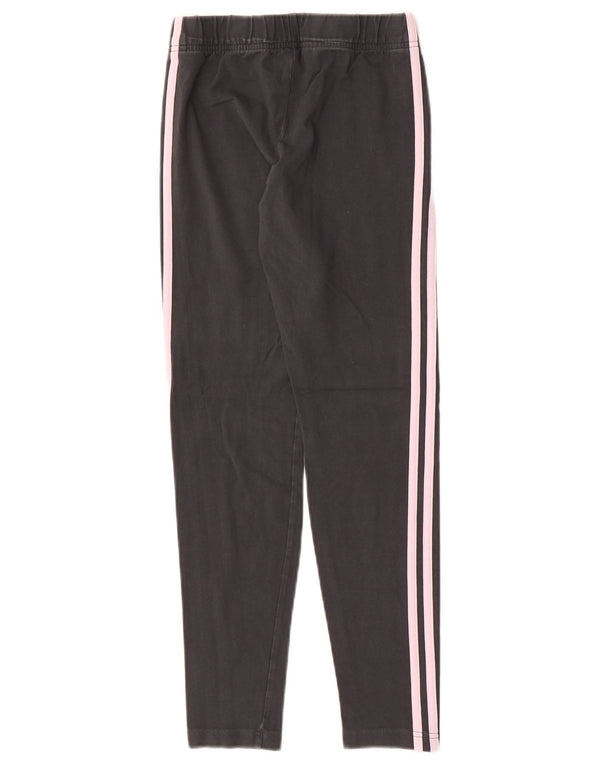 Legginsy Adidas Dziewczęce 14-15 Lat Szare Bawełniane