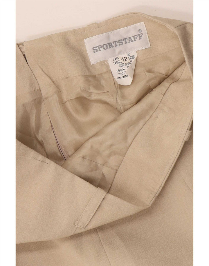 Damska spódniczka Mini Sport Staff IT 42 Medium W32 Beżowy Rayon