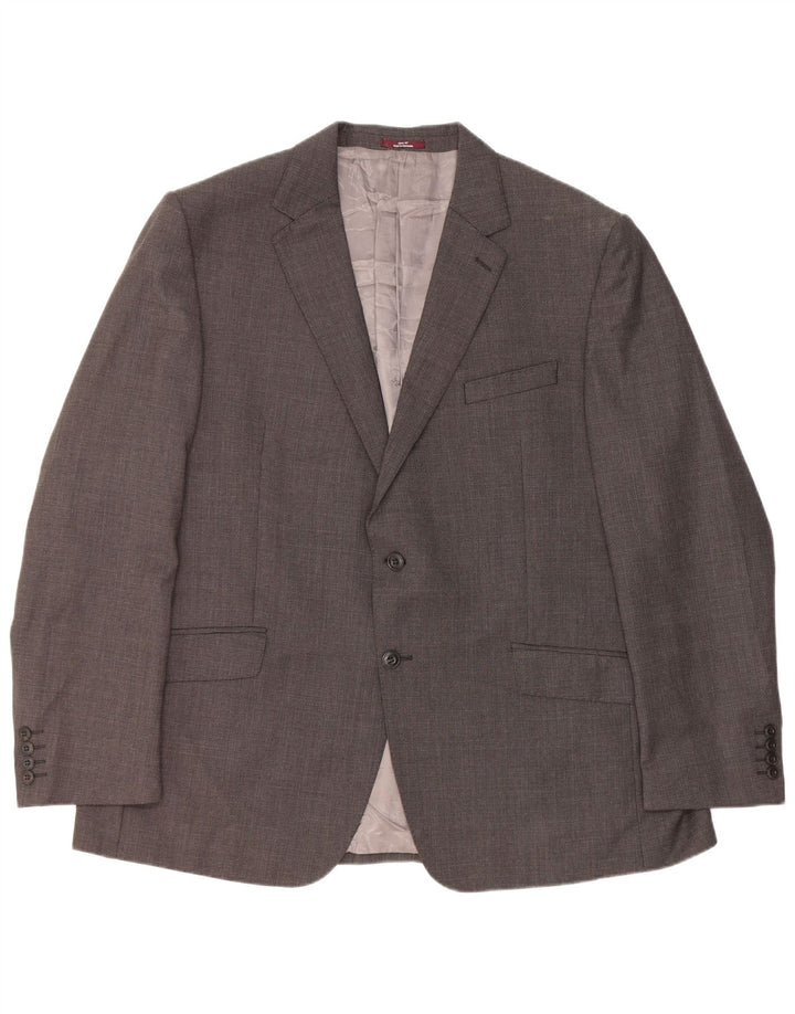 Męska marynarka Marks & Spencer o regularnym kroju, zapinana na 2 guziki, UK 46 XL, szara