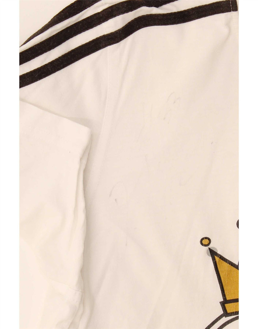 Męska koszulka graficzna Adidas Top UK40/42 Średnia biała bawełna