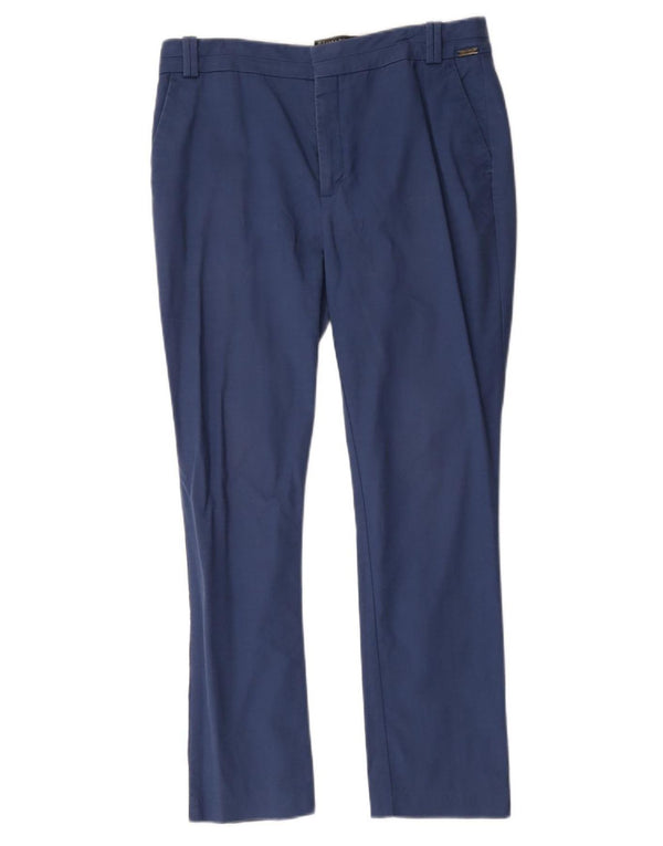 Damskie proste spodnie chino Zara EU 42 Large W32 L27 Niebieska bawełna