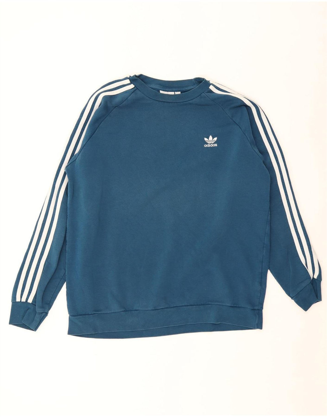 Adidas Męska Bluza Sweter Duża Niebieska Bawełniana
