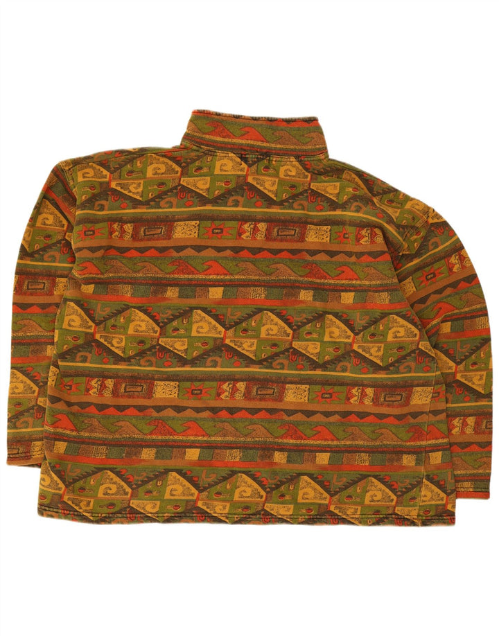 Damska bluza oversize w stylu vintage, UK 16, duża, wielobarwna