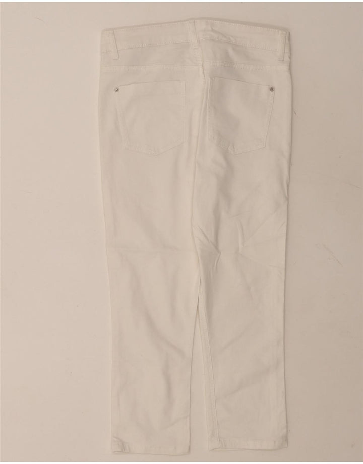 Marks & Spencer Damskie Krótkie Jeansy UK 12 Średnie W30 L21 Białe