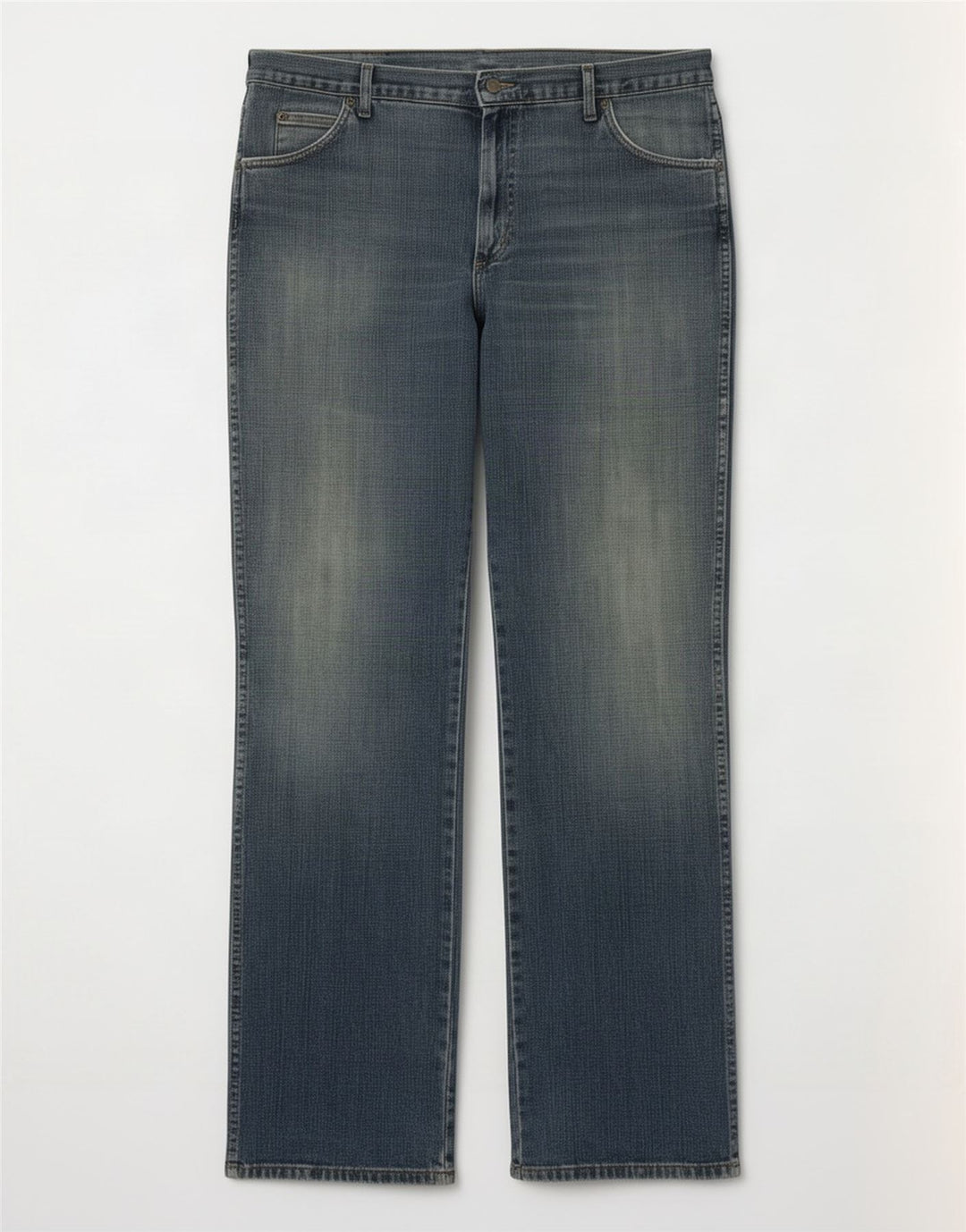 Męskie jeansy Bootcut Wrangler W38 L34, niebieskie, bawełniane