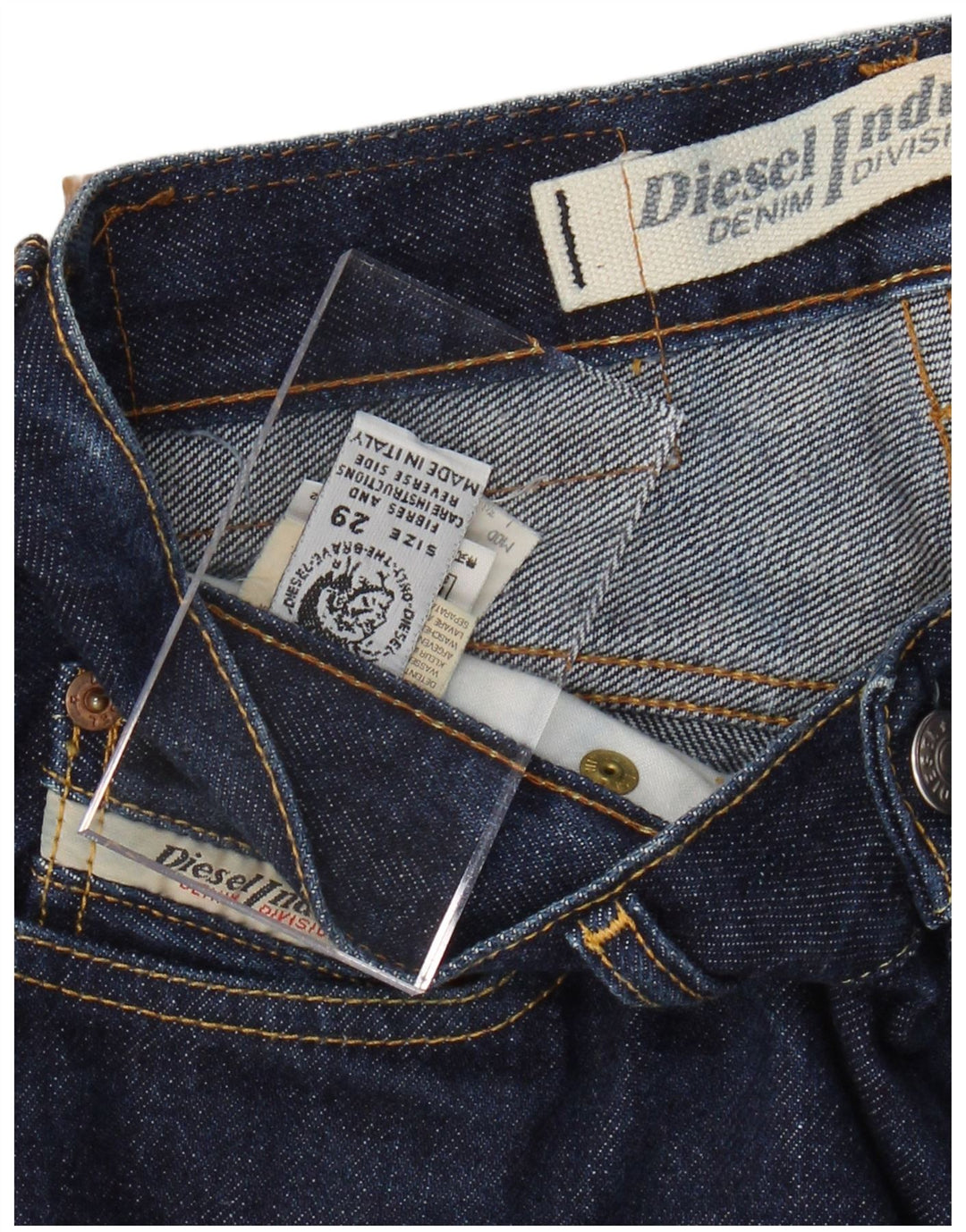 DIESEL Męskie jeansy Bootcut W29 L33 Granatowe, bawełniane