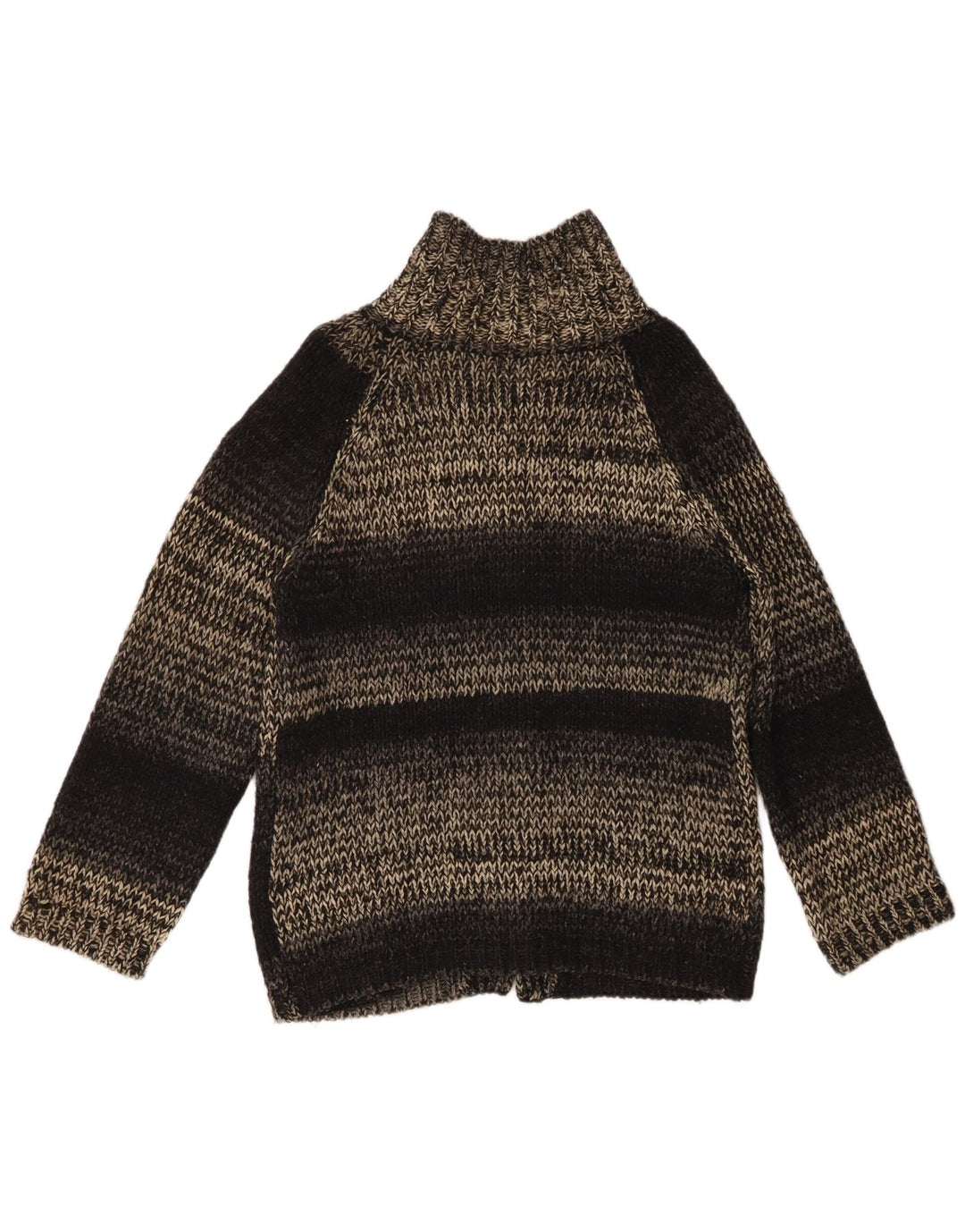 Vintage męska średnia czarna wełna nakrapiana