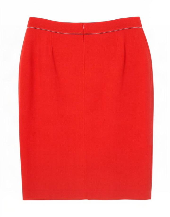 Spódnica damska Escada IT 42 Medium W32 czerwona wełna