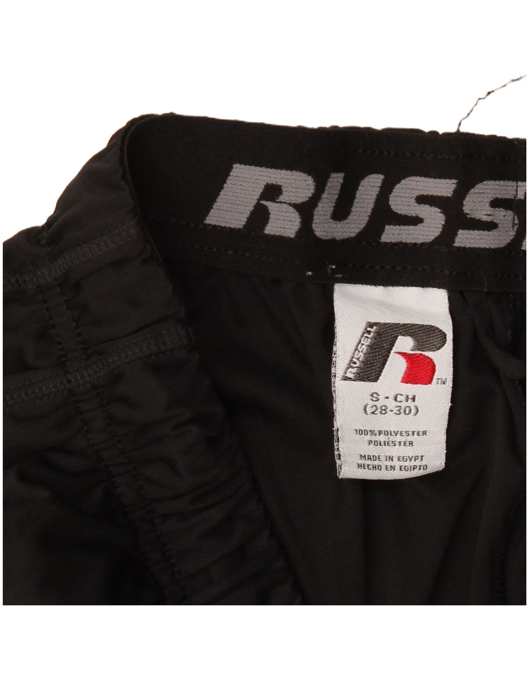 Męskie spodenki sportowe RUSSELL ATHLETIC Dri-Power, małe, czarne, poliestrowe