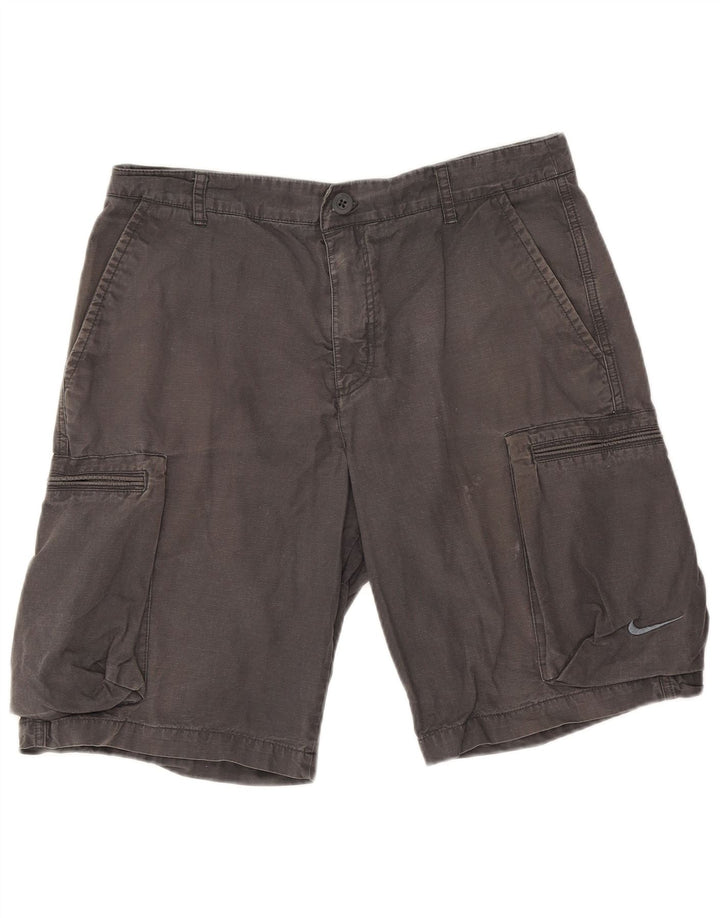 Męskie spodenki cargo Nike W34, duże, szare