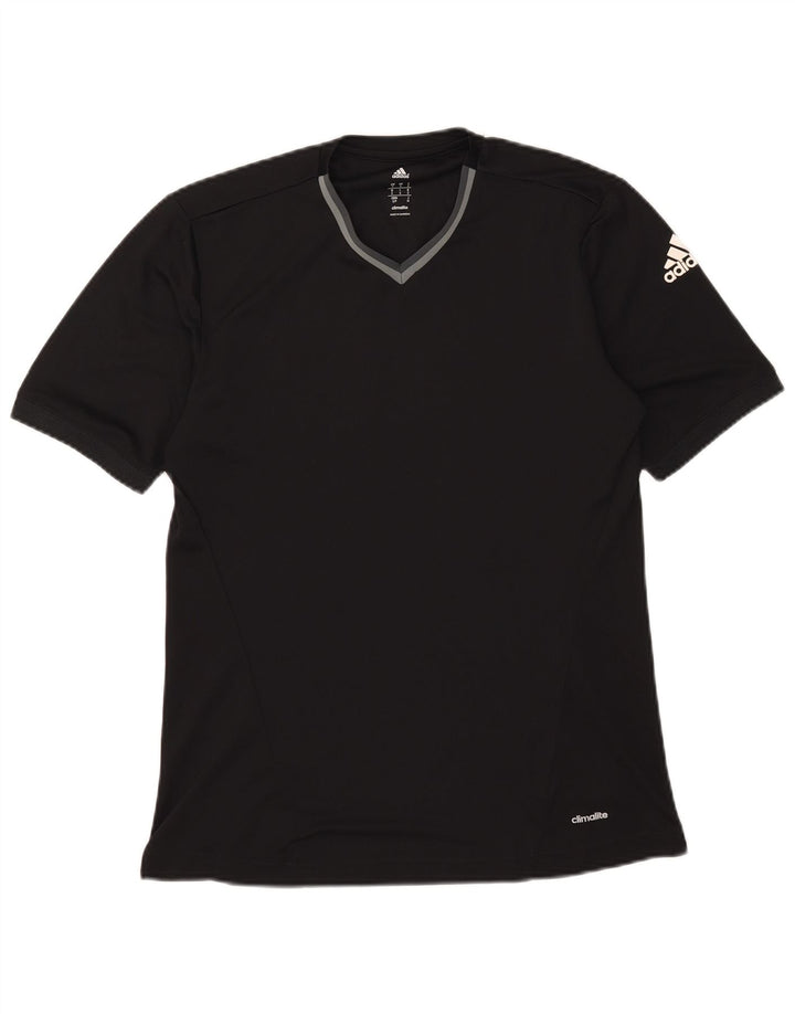 Adidas Męska koszulka Climalite Top, mała, czarna, z poliestru