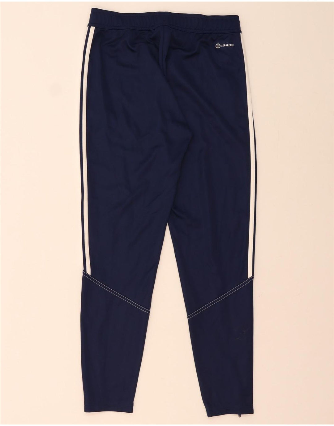 Męskie spodnie dresowe Adidas Aeroready, średni granatowy poliester