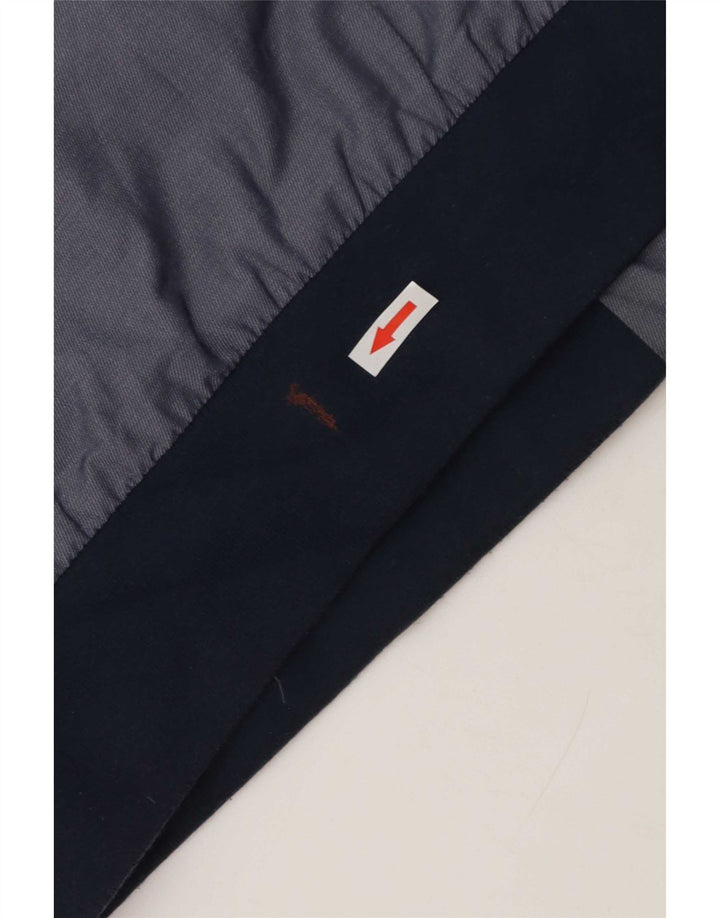 Męska kurtka bomber Marks & Spencer UK 46 3XL, niebieska, bawełniana w bloki kolorów