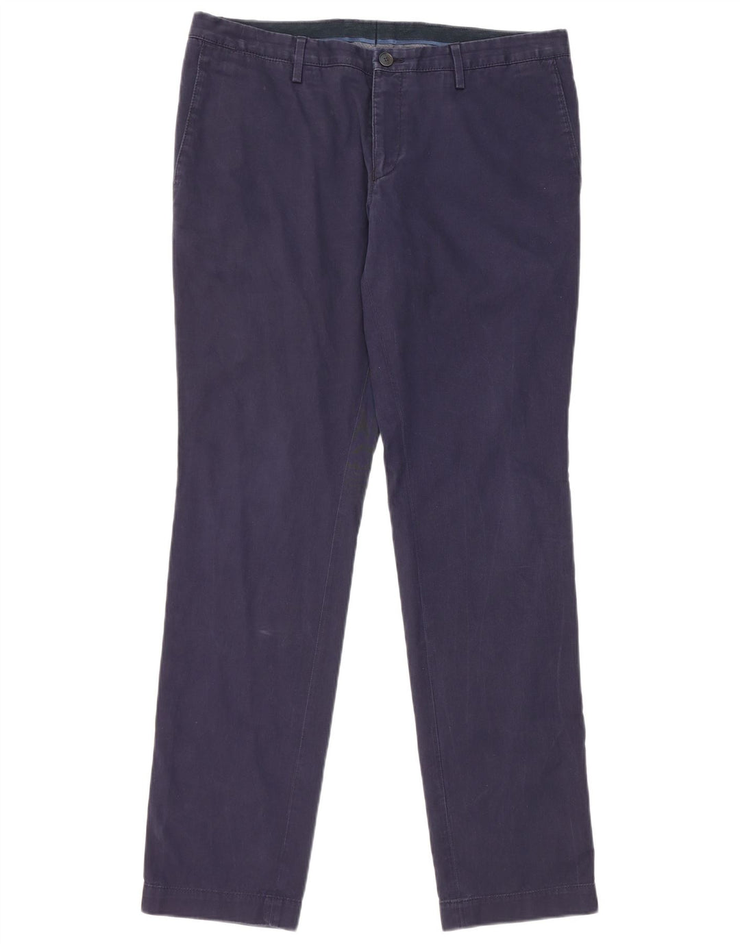 Męskie spodnie typu slim chino HUGO BOSS EU 50 Large W34 L32 Granatowa bawełna