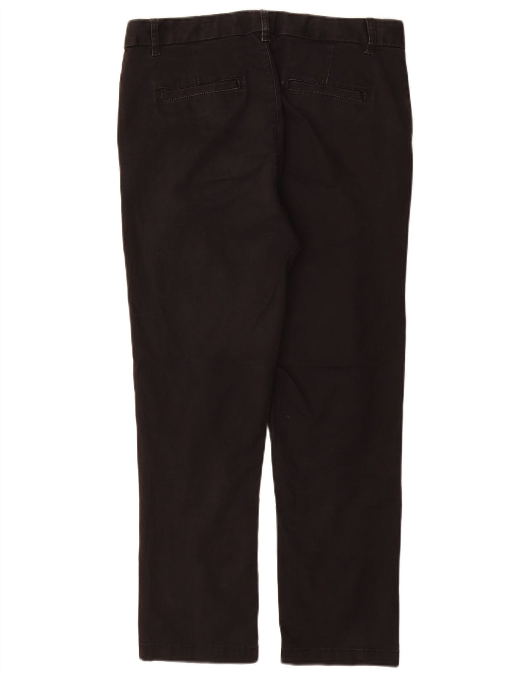 Damskie proste spodnie chino FAT FACE UK 10 Small W28 L26 Czarna bawełna