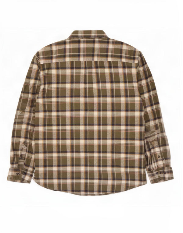 Marks & Spencer Męska koszula flanelowa 2XL, bawełniana w zieloną kratkę