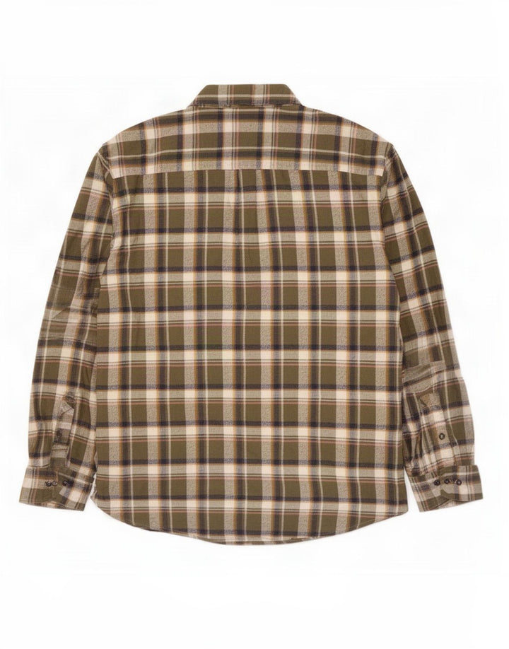 Marks & Spencer Męska koszula flanelowa 2XL, bawełniana w zieloną kratkę