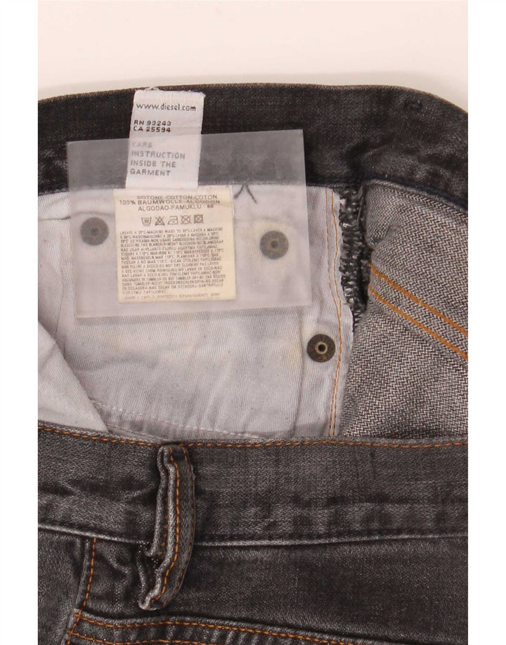 Damskie jeansy rozkloszowane Diesel W27 L32 Czarne bawełniane