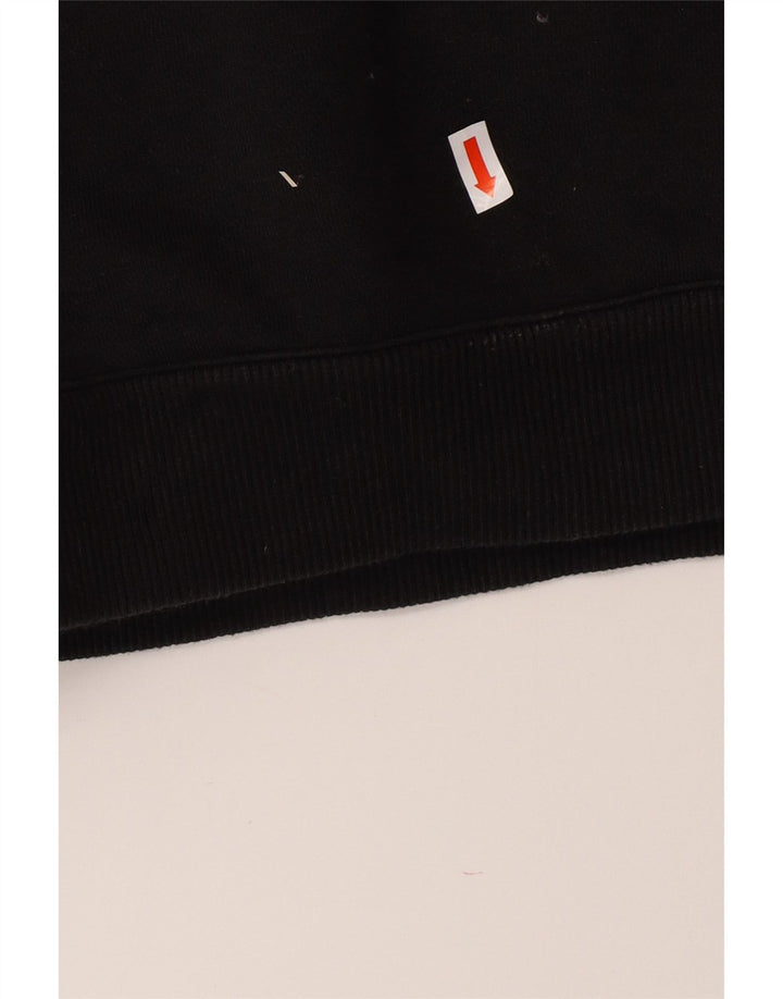 Męski sweter z kapturem i grafiką REEBOK XL, czarny, bawełniany