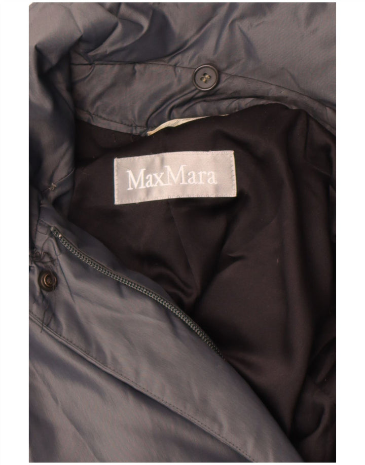 Damska kurtka wiatrówka Max Mara UK 14, duża, szary nylon