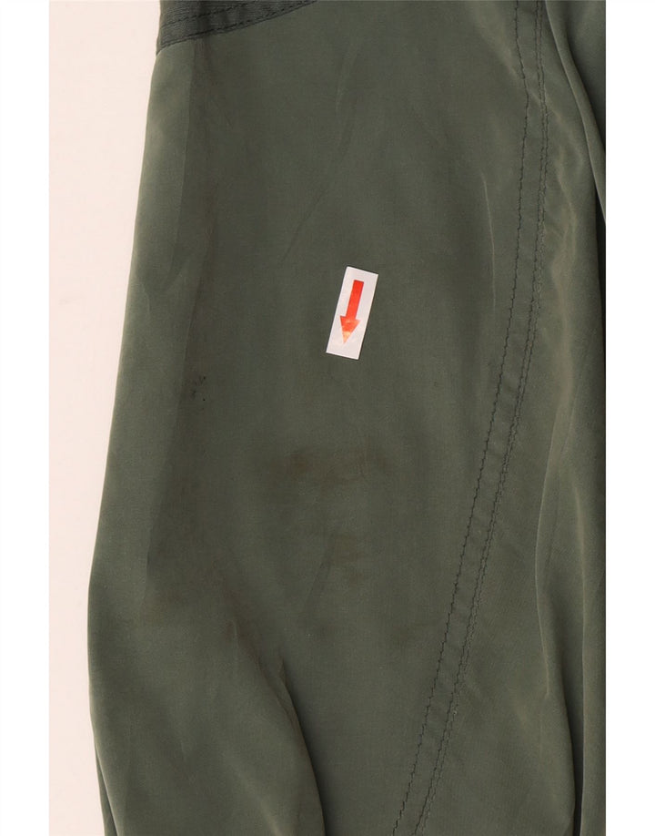 Męska kurtka bomberka Vintage UK 40, duża, zielona, z blokami kolorów