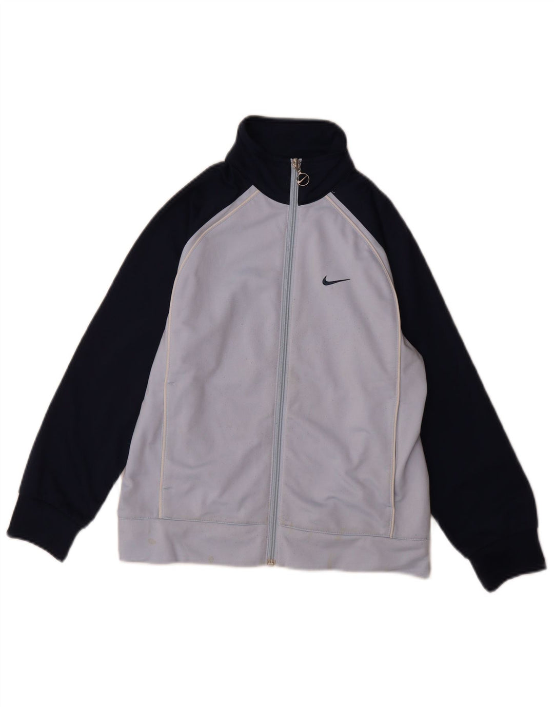 Chłopięca kurtka dresowa Nike Graphic 8-9 lat, mała, niebieska, z blokami kolorów