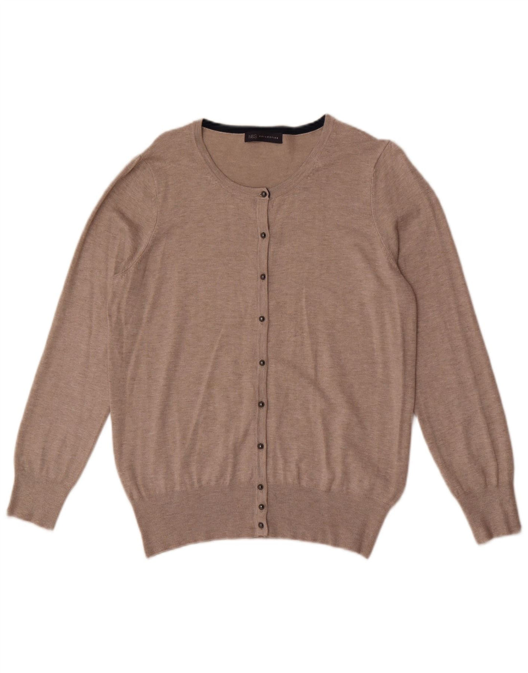 Sweter damski Marks & Spencer UK 16, duży, beżowy, wiskoza