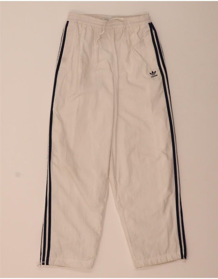 Damskie spodnie dresowe Adidas UK 12/14 Średni biały poliamid