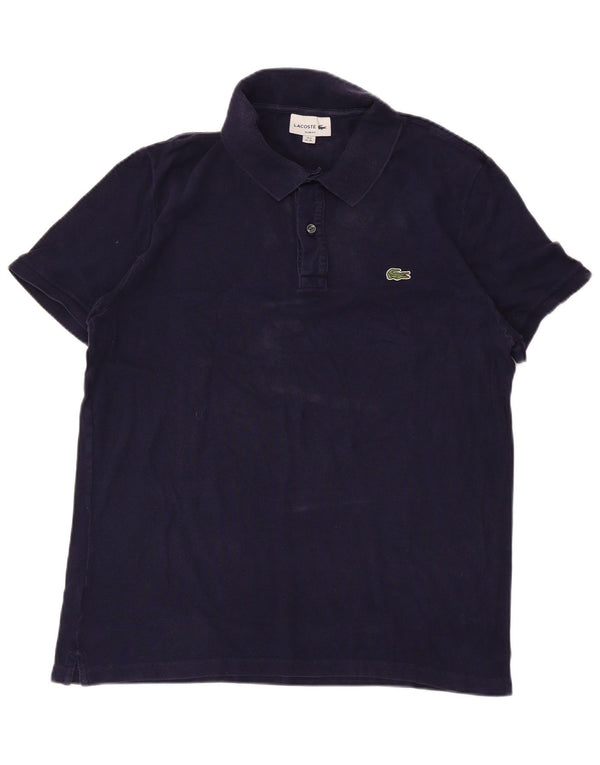 Męska koszulka polo LACOSTE Slim Fit, rozmiar 6 XL, granatowa, bawełniana