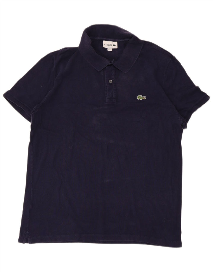 Męska koszulka polo LACOSTE Slim Fit, rozmiar 6 XL, granatowa, bawełniana